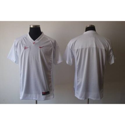 Crimson Tide Blank White Stitched NCAA Jersey