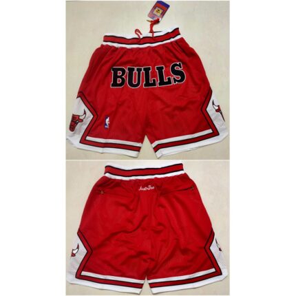 Men's Chicago Bulls Red Shorts (Run Small)