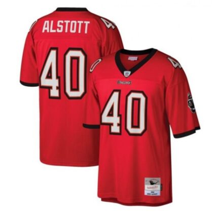 Men's Tampa Bay Buccaneers #40 Mike Alstott Red Stitched Jersey