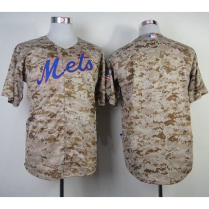 Mets Blank Camo Alternate Cool Base Stitched MLB Jersey