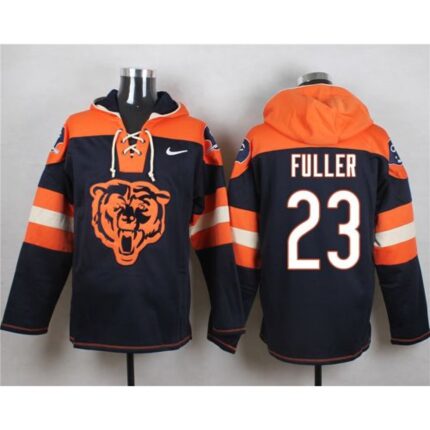 Nike Bears #23 Kyle Fuller Navy Blue Player Pullover NFL Hoodie