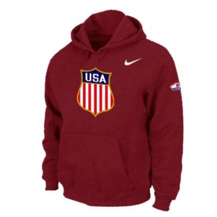 Team USA Hockey Winter Olympics KO Pullover Performance NHL Hoodie Red