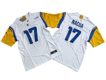 Los Angeles Rams 17# Puka Nacua Nike Vapor F.U.S.E. Limited Jersey