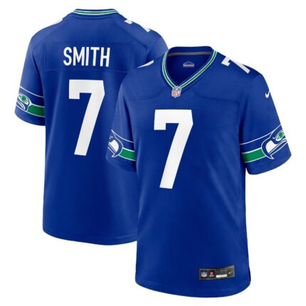 Geno Smith Seattle Seahawks Nike Throwback Game Jersey - Royal