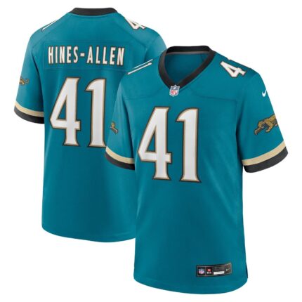 Josh Hines-Allen Jacksonville Jaguars Nike Prowler Throwback Game Jersey - Teal