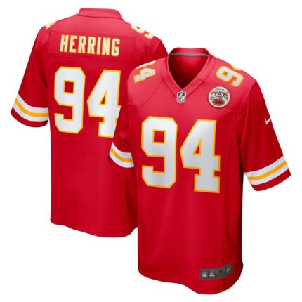 Malik Herring Kansas City Chiefs Nike Team Game Jersey - Red