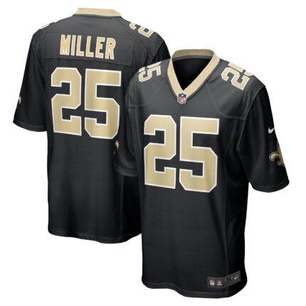 Kendre Miller New Orleans Saints Nike Team Game Jersey - Black