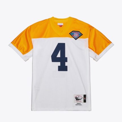 Men's Brett Favre White Green Bay Packers 1994 Jersey