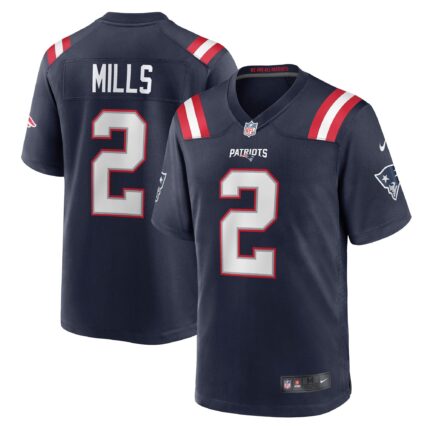 Jalen Mills New England Patriots Nike Game Jersey - Navy