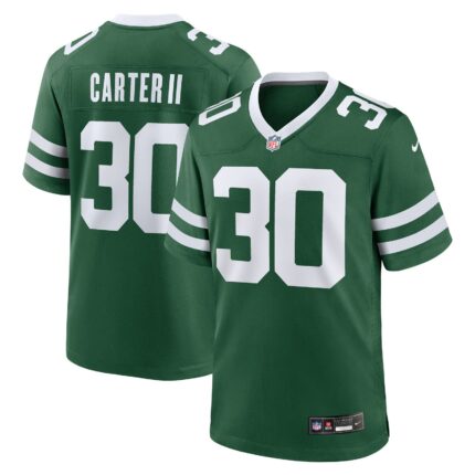Michael Carter II New York Jets Nike Team Game Jersey - Legacy Green