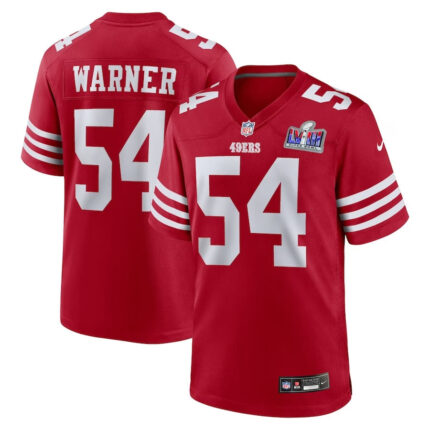 Fred Warner San Francisco 49ers Super Bowl 2024 Jersey